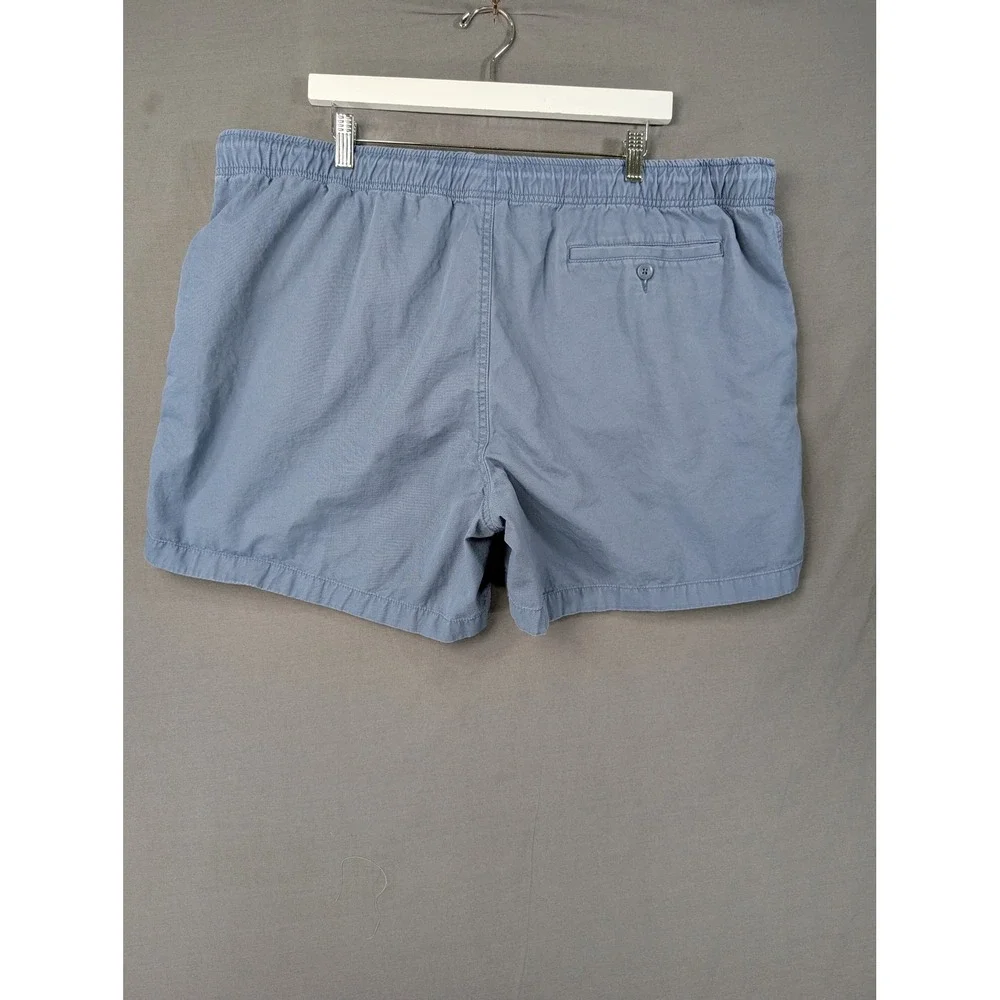 LL Bean Mens‎ Classic Fit Elastic Waist Pull On Shorts Blue XXL